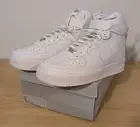 New in Box Nike Air Force 1 High ‘07 Triple White Mens Size 11 CW2290-111 AF1