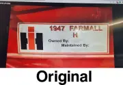 FARMALL International - Customized Battery Box or Gas Tank Decal Sticker