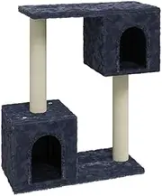 Dark Grey Cat Tree with Sisal Scratching Posts | 60 cm Tall | Sturdy & Space-Saving Cat Furniture for Indoor Cats | Perfect for Small Apartments & Homes
