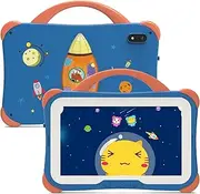 Weelikeit 2025 Kids Tablet, 7 Inch Toddler Tablet for Kids 64GB Kids Edition Android Tablet with Parental Control, WiFi, GMS, Dual Camera, Educational Games Preinstalled, for Kids Ages 3-14 (Blue)