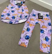 Bonds BNWT Purple Nemo Set (Bubblesuit + Leggings) - Size 2 (18-24 Months)