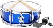 Oshhni 13 inch Snare Drum Music Drum Blue Percussion Instrument Musical Instrument for Girls