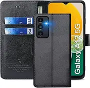 [FMPCUON] Case for Samsung A13/A04/A04S/A23/M23 5G/F23 5G/M13 Mobile Phone Case [Stand Function] [Card Slot] [Magnetic Closure] Flip Case Protective Leather Case for Galaxy A04/A04S Black