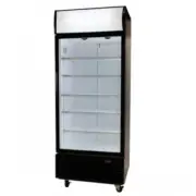 Bromic GM0660L LED ECO Black Glass Door Chiller w/Lightbox - 660 Litre