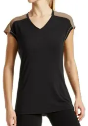 Mission Women's VaporActive Isobar Open Back Top Medium