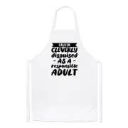 Personalised Cleverly Disguised As Responsible Adult Chefs Apron Cooking