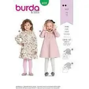 Burda Sewing Pattern 9332 Toddler Girls Dress Size 2-7 Euro 92-122