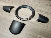 USA STOCK x4 MATT BLACK 3-SPOKE STEERING WHEEL TRIMS for MINI R50 R52 R53 Cooper (for: Mini)