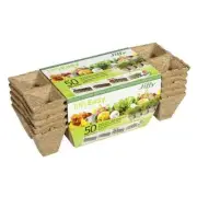 Mr Fothergills Jiffy Easy 50 Jiffy Pots Peat Strips 45mm Plant Seedling Pots