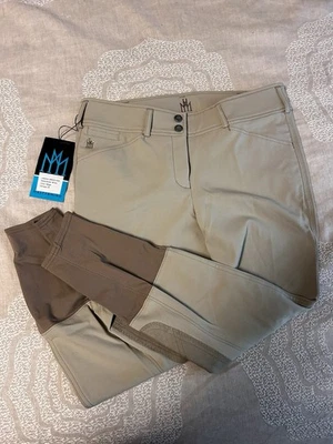 Mastermind "Mindy" Beige Hunter Show Breeches | 30 | MSRP $300 | New with Tags