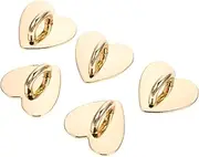 TEHAUX 5Pcs Heart Shaped Adhesive Phone Grip Lightweight Finger Ring Stand for Mobile Devices Decorative Phone Hook for and Stylish Display