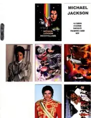 MICHAEL JACKSON CUSTOM NOVELTY TRADING CARD 6 CARDS SET