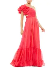 Mac Duggal Ruffled Tiered Gown