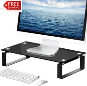 Furduzz Computer Monitor Stand Riser with Dual Metal Frames for Computer Screen,