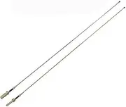 Metal Realistic Antenna Accessories 22.2CM for Henglong 1/16 RC all Tank and 3889 German Leopard 2A6,for 3889 Leopard 2A6-2pcs big&small hole