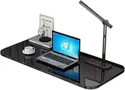 Folding Wall Mounted Laptop Desk with Drop Leaf Table for Space Saving (Black 100 * 20cm)