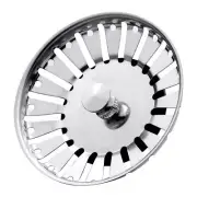 Convenient 84mm Sink Strainer Replacement Plug Stainless Steel Waste Stainer
