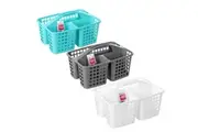 3x Boxsweden Cleaning Caddy 31cm 3 Compartments Cleaning Storage Container Asst