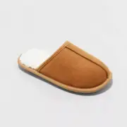 Boys' Ellis Slide Slippers Brown - Cat & Jack Size XL 6 B-382