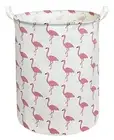 CLOCOR Large Pink Flamingo Laundry Hamper, Baby Girl Laundry Basket,Kids Toy