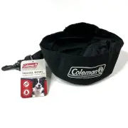 Coleman Travel Bowl Dog Pet Durable Waterproof Clip On Collapsible Black