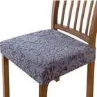 Subrtex Seat Covers for Dining Room Stretch Jacquard Chair Seat Covers