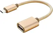 Angoily Golden USB Adapter Adapter USB Connect Cable Type-c to USB Adapter