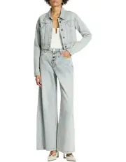 [Sass & Bide] Axel Shrunken Denim Jacket in Light Blue