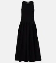 [Velvet] Velvet Amelia cotton-blend maxi dress AU 14 black