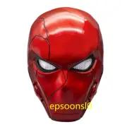 Red Hood Helmet Batman Robin Cos Mask Halloween Party Knight Cosplay Props Resin