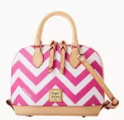 Dooney & Bourke Chevron Bitsy Bag Fuchsia Color