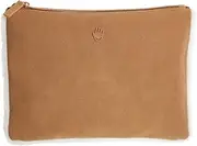 Touchland Limited Edition Vegan Shearling Travel Pouch, Chestnut, Pouch