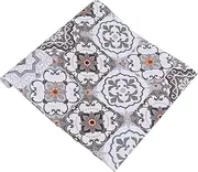Tofficu 1 Roll Ethnic Pattern Kitchen Oil Sticker Tile Decal Heat Resistant Easy to Install for Cabinets Worktops Walls
