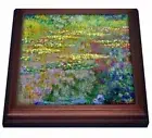 3dRose Water lilies by impressionist artist Claude Monet - waterlilies on lake f