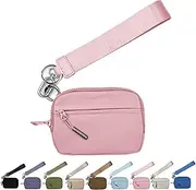 [Generic] Corelration The Wallet 2nd Gen, Corelation Wallet, Wristlet Nylon Wallets for Women, with Hand Strap (Pink)