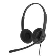 Yealink UH34 Lite USB Wired On-Ear Headset - Teams Certified 1-Mic Noise Cancellation / In-Line Controls / Foamy Ear Cushion [1308048]
