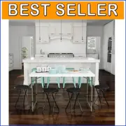 Set of 4 Compact Folding Bar Stools - Heavy-Duty 18-Inch, 225lb Capacity