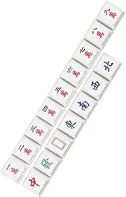 DOITOOL 16Pcs Pbt Mahjong Keycaps Custom Mechanical Keyboard Accessory Durable Sturdy Replacement for Worn Keys Lightweight Compact Design for