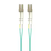 Fiber Patch Cable 10 Gig Aqua 50/125 LC/LC1 Meter