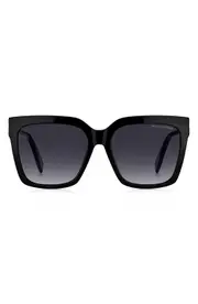 Marc Jacobs 57mm Gradient Square Sunglasses in Black/Dark Grey Sf at Nordstrom One Size