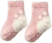 [Vaveren] Plush Socks Pattern Warm Baby Socks for Boys Girls Baby Outdoor Children Indoor