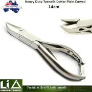Professional Toe Nail Side Cutter 14cm Manicure Podiatrist Clipper Plain Curved