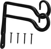 Levemolo 2 Sets Hook up Gardening Plant Hook Wall Planter Hooks Flower Basket Holder Hanging Basket Holder Hook Iron Flower Pot Hook Balcony Hanging Rack Balcony Planter Hanger Storage Hook