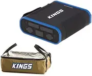 Kings 36Ah Lithium Portable Power Pack 100W USB C LiFePO4+ Clear Top Canvas Bag