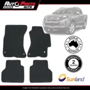 Charcoal Floor Mats 4 Piece For Isuzu D-Max 2012 2013 2014 2015 2016 2017 - 2020
