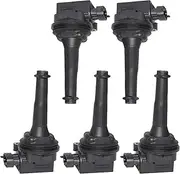 5PCS Ignition Coil Compatible With VOLVO C70 S60 S70 S80 V70 XC70 XC90 2.0 2.3 2.4 2.5 2.9 3.0 T5 T6 30713416 9125601 UF341