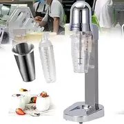 Commercial Electric Milkshake Maker, Fully Automatic Milk Foam Mixer, 360° Uniform Stirring, Low Noise Design, Mixing Capacity 650ml, Applicable for Milk Tea Shops and Beverage Stores