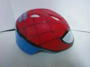 Toddler Child's Spider-Man Bicycle Safety Helmet w/ Back Reflectors & Chin Strap