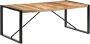 Dining Table Solid Wood, Kitchen Room Dinner Mesa, Extendable Breakfast, Chairs Tables Set, Dining Room, 200x100x75 cm