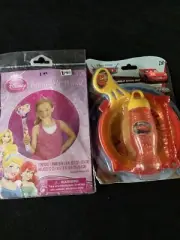 Bubble Set Dip & Blow Disney Cars - & Disney Princess Inflatable Wand - NEW OS